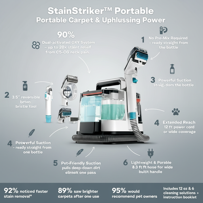 Shark® StainStriker™ Portable Carpet & Upholstery Cleaner